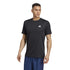 T-shirt nera da uomo con logo bianco adidas Essentials Training, Abbigliamento Sport, SKU a722000409, Immagine 0